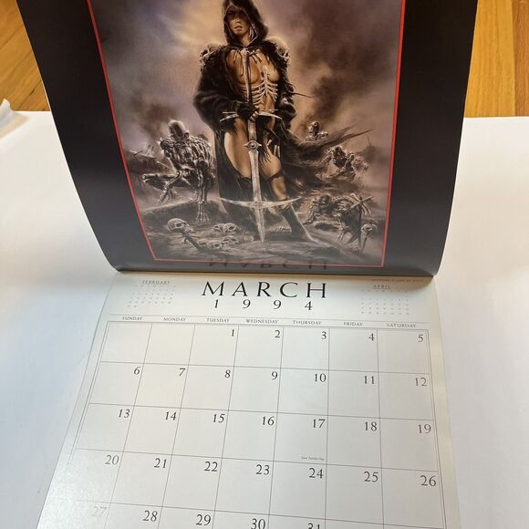 Heavy Metal 1994 Calendar Rowena Goodfellow Royo Vintage Fantasy Art Pin Ups - Picture 5 of 16